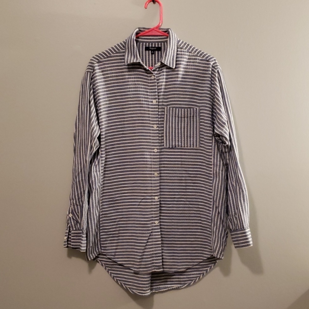 Madewell Striped Button Up Shirt